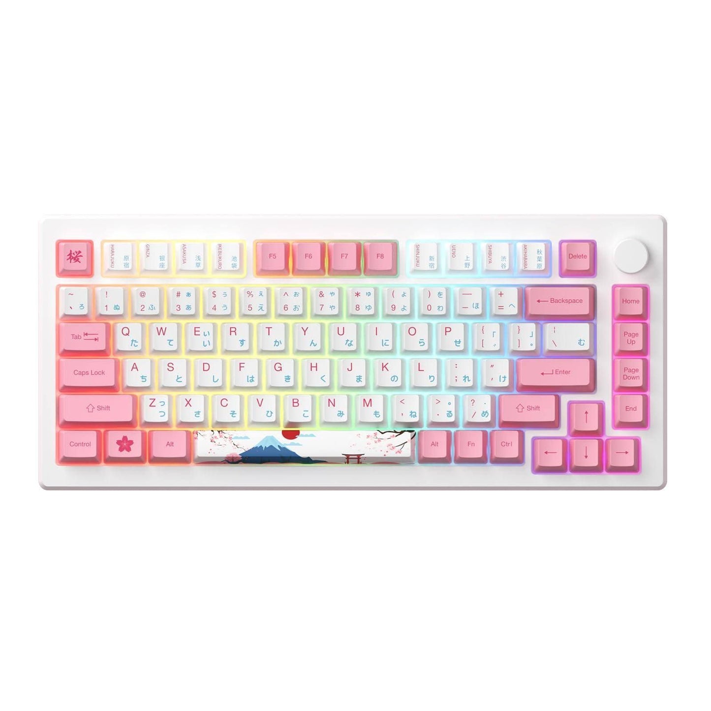 akko MOD 007B HE PC Magnetic Keyboard(Rose/Blanc/Bleu)