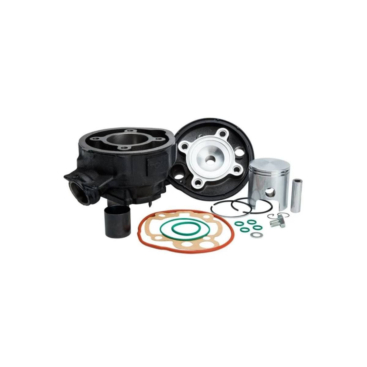 Top Performances Kit Cylindre 70cc Top Performances Noir Minarelli Am6 49mm(Noir/Argent)
