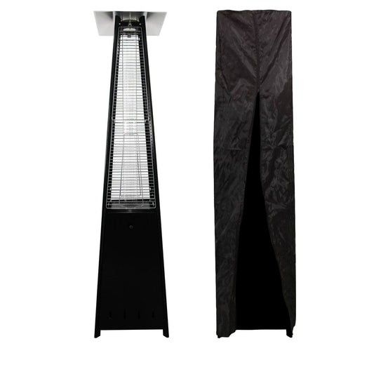 happy garden Parasol Chauffant Gaz Stockholm 13kw Acier(Noir)
