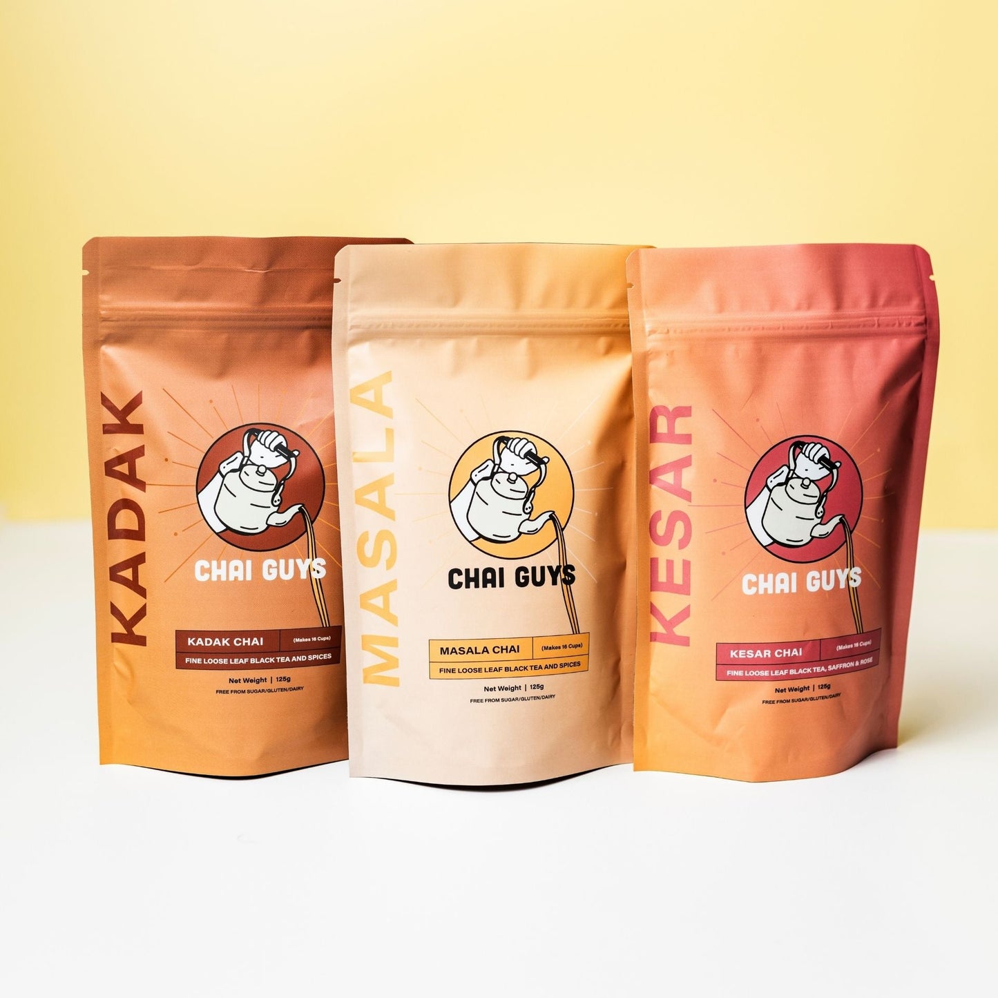 Little Trio Bundle • 125g Chai Pouches(Without strainer)