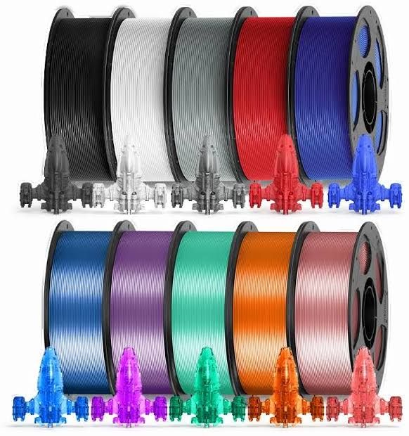 ANYCUBIC 5KG Filament PETG PLA imprimante 3D multicolore 1.75mm Filament d'imprimante 3D en