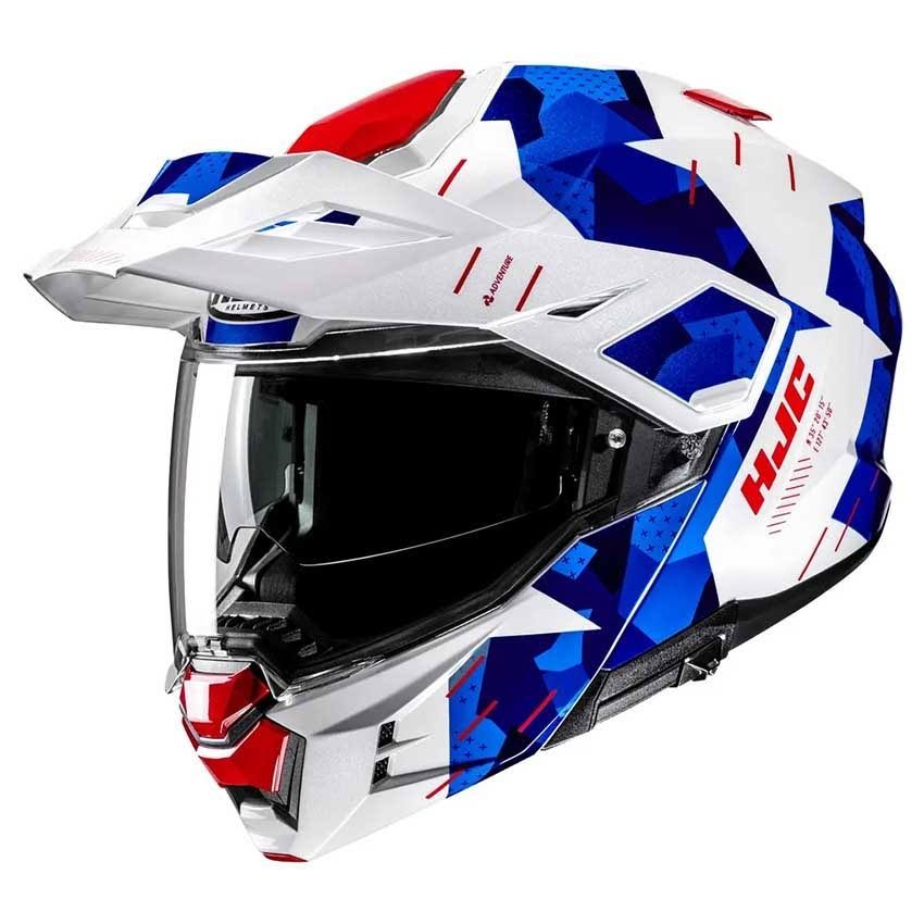 Casque HJC i80 Roki Blanc Bleu(Blanc/Bleu/Rouge)