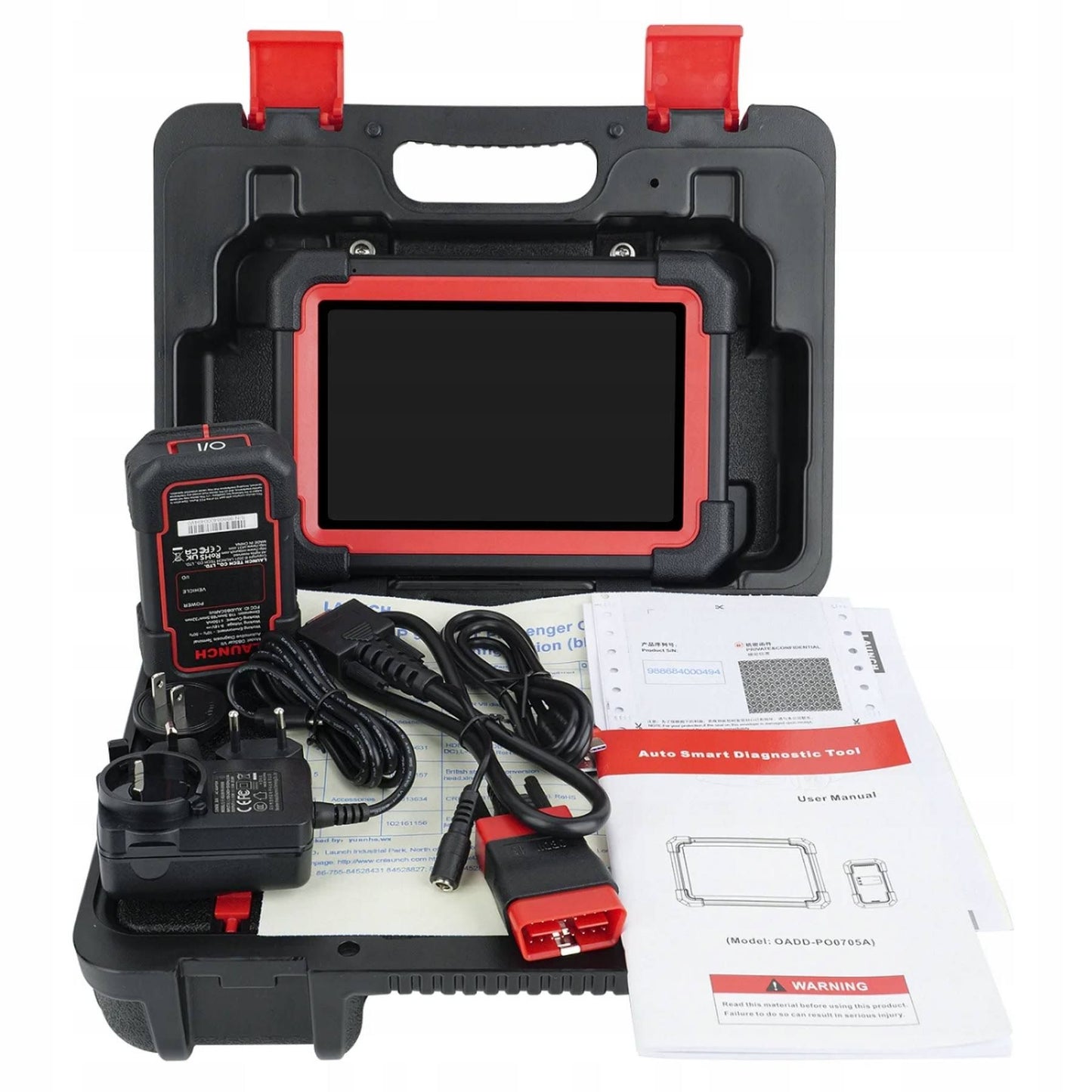 EU Version Launch X431 Crp919e Bt CANFD DOIP Outil de diagnostic de voiture(Noir/Rouge)