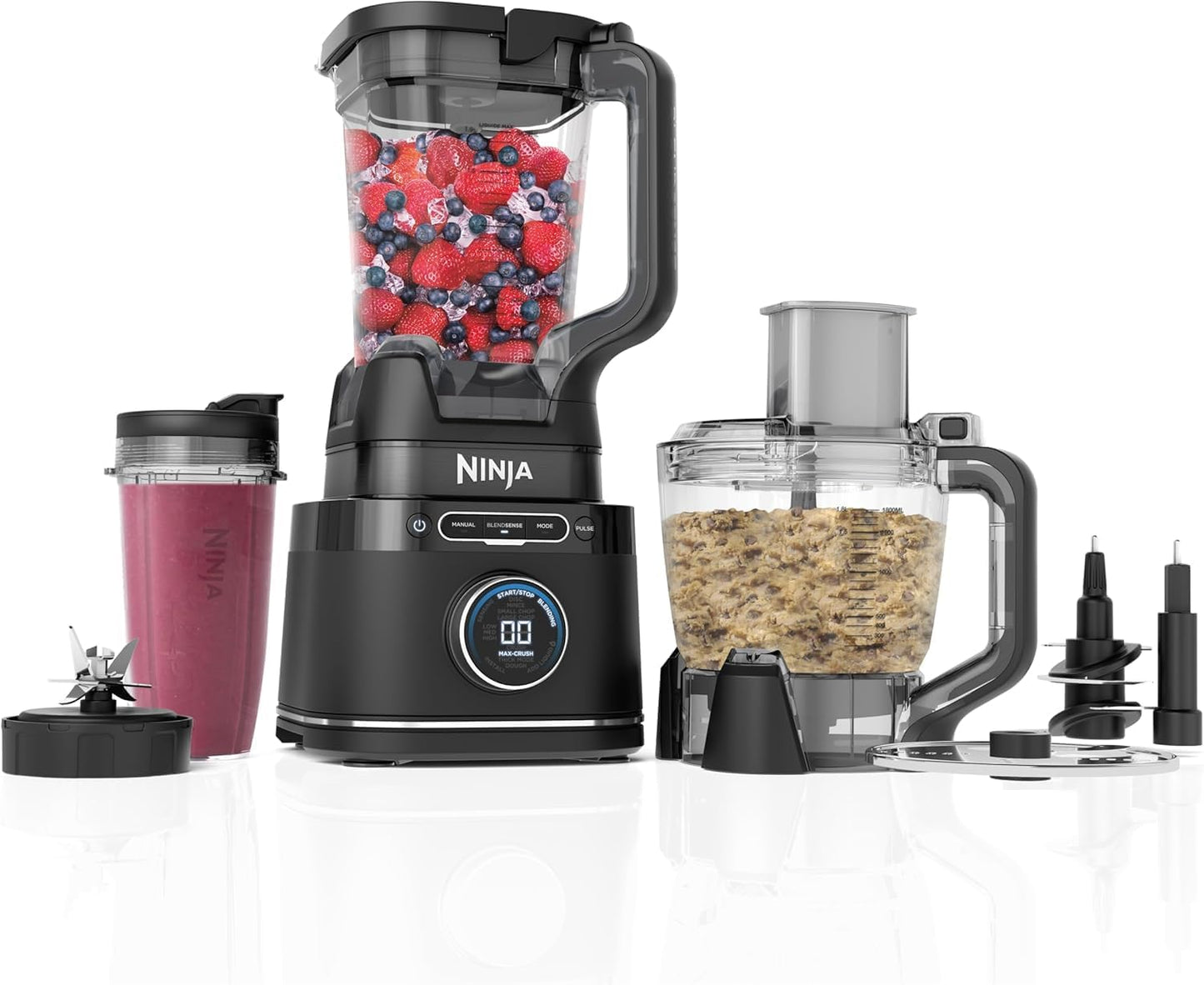 Ninja Mixeur blender processor Detect Power Pro 3-en-1 1200 W noir(Noir)