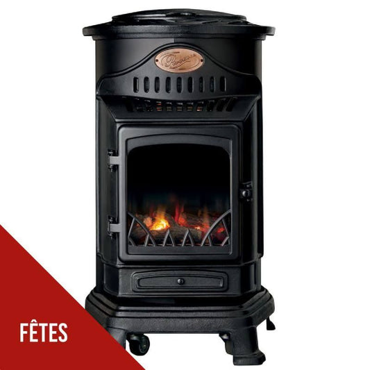 universal Poêle à gaz 3.4KW Noir mat(Noir)